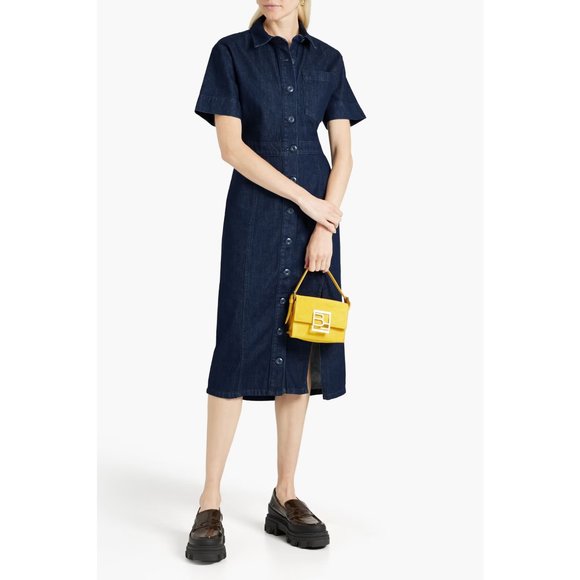 TRIARCHY DENIM THE TAILORED SHIRT DRESS - Picture 1 of 12